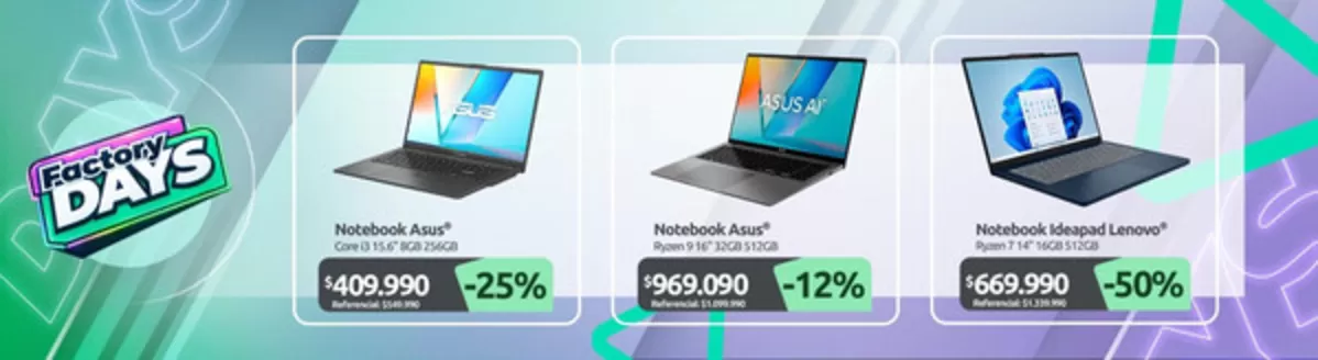 Catálogo PC Factory en La Florida | Descuentos y promociones | 2026-04-13T00:00:00.000Z - 2026-04-27T00:00:00.000Z