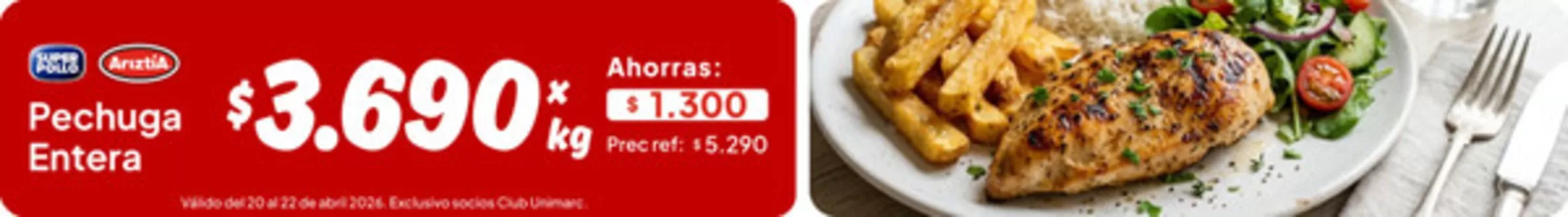 Catálogo Unimarc en La Reina | Ofertas principales para todos los clientes | 2026-04-20T00:00:00.000Z - 2026-04-22T00:00:00.000Z