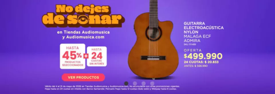 Catálogo Audiomusica | 30-45% dcto! | 2026-05-05T00:00:00.000Z - 2026-05-31T00:00:00.000Z