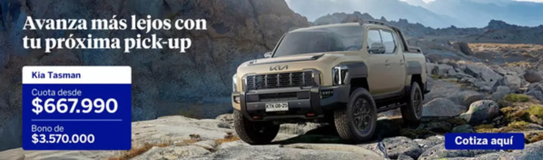 Catálogo Forum |  KIA TASMAN  | 2026-05-07T00:00:00.000Z - 2026-07-07T00:00:00.000Z