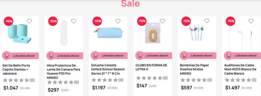 Catálogo Miniso en Valparaíso | Sale! Up to 70% Off. | 2026-05-08T00:00:00.000Z - 2026-05-31T00:00:00.000Z