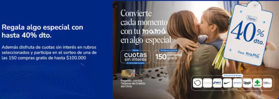 Catálogo Banco de Chile | Hasta 40% dto. | 2026-05-08T00:00:00.000Z - 2026-05-10T00:00:00.000Z