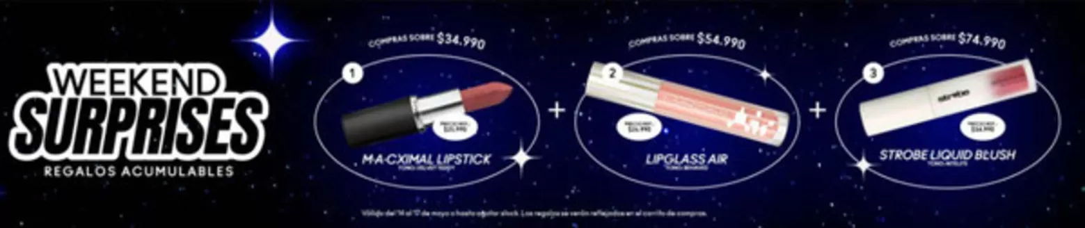 Catálogo MAC Cosmetics | Weekend surprises! | 2026-05-15T00:00:00.000Z - 2026-05-17T00:00:00.000Z