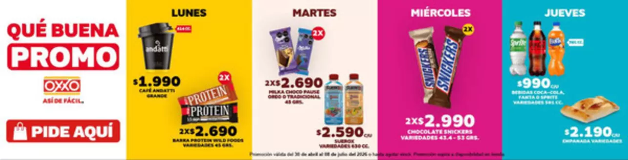 Catálogo OXXO | Ofertas promocional! | 2026-05-20T00:00:00.000Z - 2026-07-08T00:00:00.000Z