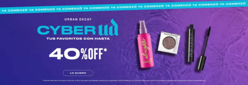 Catálogo Urban Decay en San Bernardo | 40% Off! | 2026-05-28T00:00:00.000Z - 2026-06-04T00:00:00.000Z