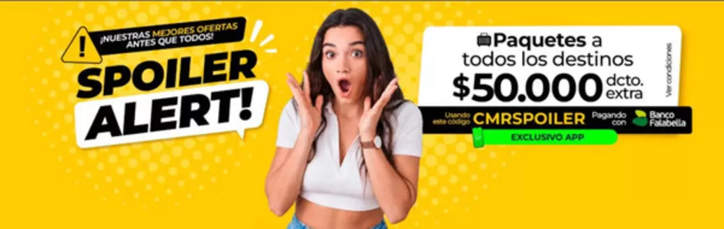 Catálogo Viajes Falabella | Ofertas exclusivos! | 2026-05-29T00:00:00.000Z - 2026-06-14T00:00:00.000Z