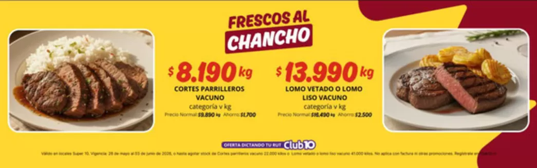 Catálogo Super 10 en Ancud | Ofertas exclusivos! | 2026-05-29T00:00:00.000Z - 2026-06-03T00:00:00.000Z