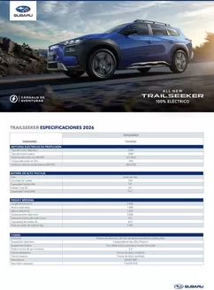 Catálogo Subaru en Linares | Spec trailseeker 2026 a4 web 1 | 2026-01-01T00:00:00.000Z - 2026-12-31T00:00:00.000Z