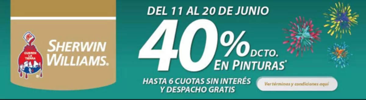 Catálogo Sherwin Williams | 40% dcto. | 2026-06-15T00:00:00.000Z - 2026-06-20T00:00:00.000Z