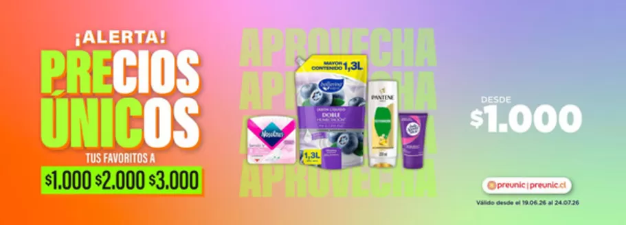 Catálogo PreUnic en El Monte | Ofertas principales para ahorradores | 2026-06-19T00:00:00.000Z - 2026-07-24T00:00:00.000Z
