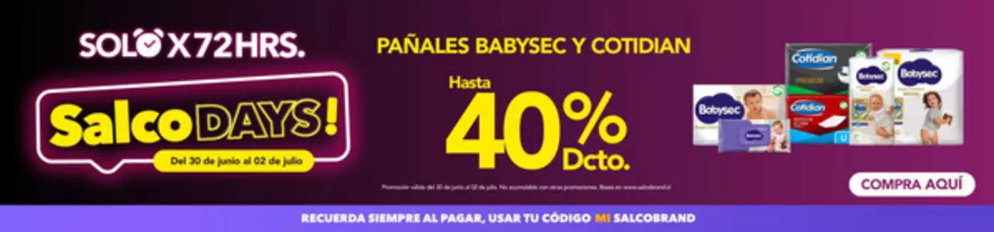 Catálogo Salcobrand en Iquique | Ofertas Salcobrand | 2026-06-30T00:00:00.000Z - 2026-07-02T00:00:00.000Z