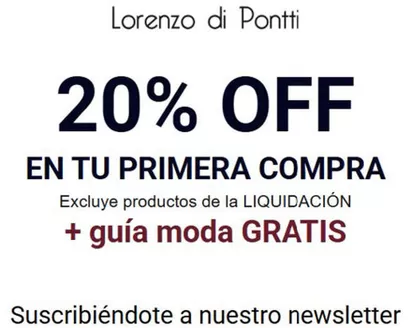Catálogo Lorenzo di Pontti | 20% Off! | 2026-07-02T00:00:00.000Z - 2026-09-30T00:00:00.000Z