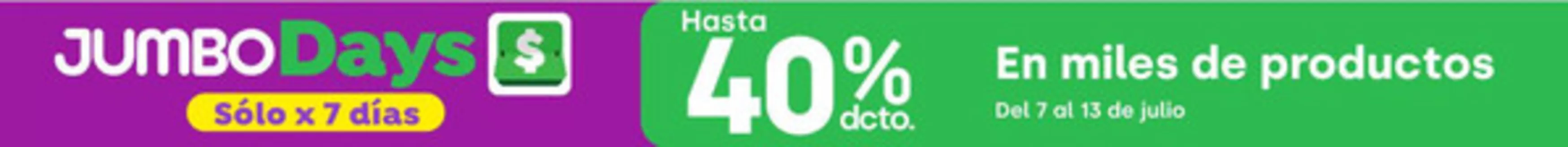 Catálogo Jumbo | Gangas exclusivas | 2026-07-07T00:00:00.000Z - 2026-07-13T00:00:00.000Z