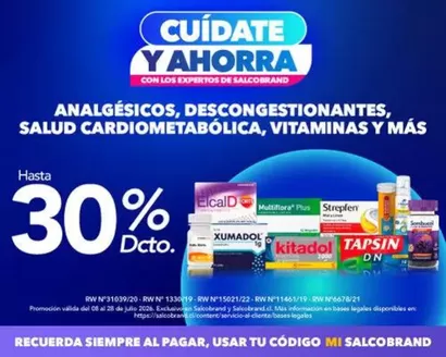 Catálogo Salcobrand | Ofertas y promociones actuales | 2026-07-08T00:00:00.000Z - 2026-07-28T00:00:00.000Z
