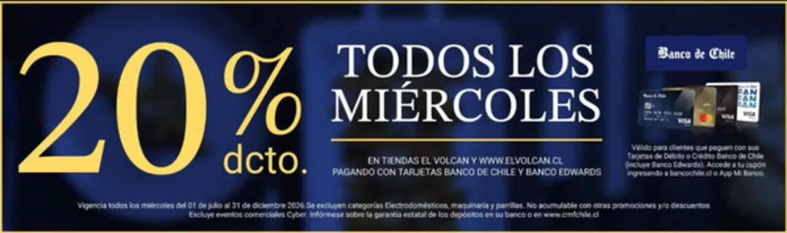 Catálogo El Volcan | 20% dcto! | 2026-07-17T00:00:00.000Z - 2026-12-31T00:00:00.000Z