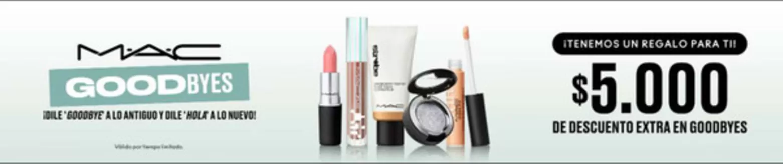 Catálogo MAC Cosmetics en Recoleta | Ofertas exclusivos! | 2026-07-27T00:00:00.000Z - 2026-08-10T00:00:00.000Z