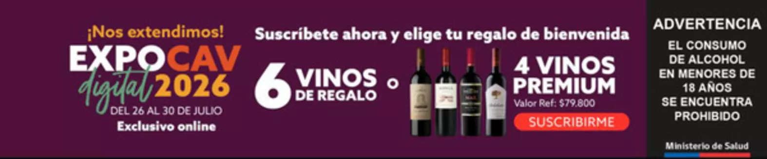 Catálogo Club de Amantes del Vino | Hasta un 55% dcto. | 2026-07-29T00:00:00.000Z - 2026-07-30T00:00:00.000Z