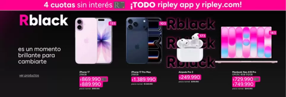 Catálogo Ripley | Ofertas especiales atractivas para todos | 2026-07-30T00:00:00.000Z - 2026-08-13T00:00:00.000Z