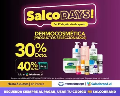 Catálogo Salcobrand en Chicureo | Ofertas especiales para ti | 2026-07-27T00:00:00.000Z - 2026-08-06T00:00:00.000Z