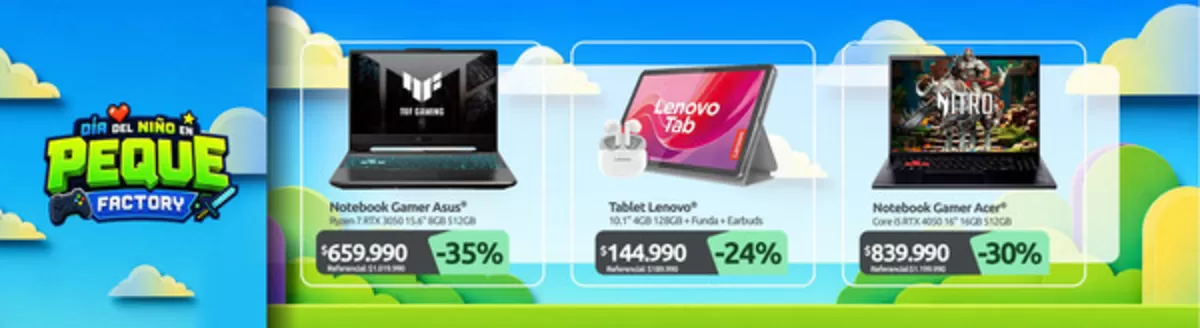 Catálogo PC Factory en Rancagua | Gran variedad de ofertas | 2026-08-06T00:00:00.000Z - 2026-08-20T00:00:00.000Z