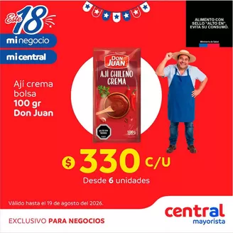 Catálogo Central Mayorista | Gangas y ofertas actuales | 2026-08-15T00:00:00.000Z - 2026-08-29T00:00:00.000Z