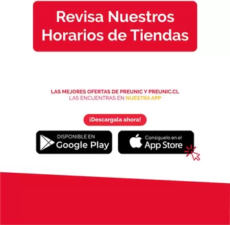 Catálogo PreUnic en Las Condes | Horario de Tiendas Domingo 30 a013611633 | 2026-09-04T00:00:00.000Z - 2026-09-18T00:00:00.000Z