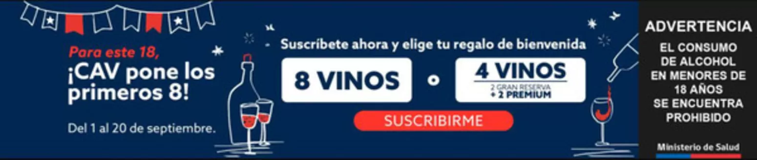 Catálogo Club de Amantes del Vino en Antofagasta | Ofertas exclusivos! | 2026-09-08T00:00:00.000Z - 2026-09-20T00:00:00.000Z