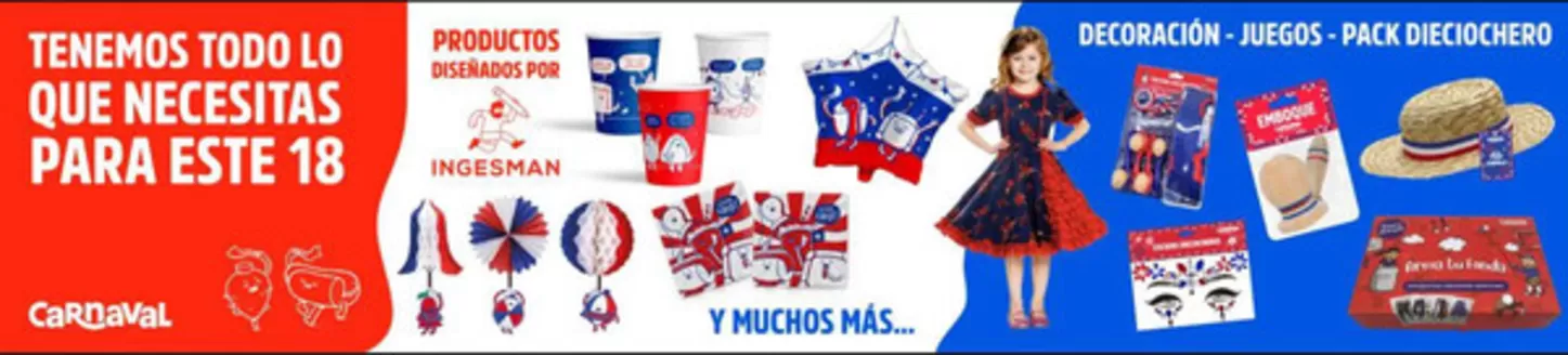 Catálogo Disfraces Carnaval | Fiestas Patrias! | 2026-09-11T00:00:00.000Z - 2026-09-30T00:00:00.000Z