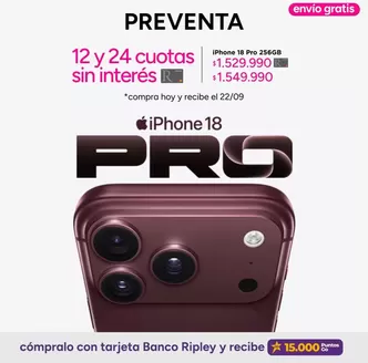 Catálogo Ripley | Excelente oferta para todos los clientes | 2026-09-14T00:00:00.000Z - 2026-09-22T00:00:00.000Z
