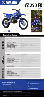 Catálogo Yamaha | YZ 250 FX 3 | 2026-09-15T00:00:00.000Z - 2026-09-29T00:00:00.000Z
