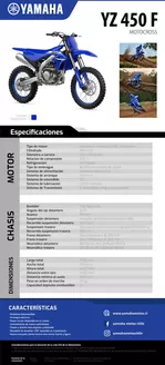 Catálogo Yamaha | YZ 450 F 4 | 2026-09-15T00:00:00.000Z - 2026-09-29T00:00:00.000Z