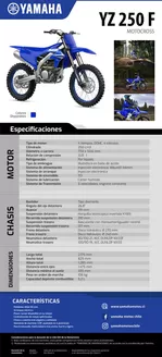 Catálogo Yamaha | YZ 250 F 3 | 2026-09-15T00:00:00.000Z - 2026-09-29T00:00:00.000Z