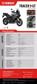Catálogo Yamaha en La Florida | TRACER 9 GT 2 | 2026-09-15T00:00:00.000Z - 2026-09-29T00:00:00.000Z