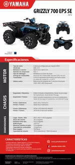 Catálogo Yamaha en Talca (Maule) | GRIZZLY 700 EPS 1 | 2026-09-15T00:00:00.000Z - 2026-09-29T00:00:00.000Z