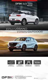 Catálogo Derco en Santiago | DFSK SUV 500 - Precio y Versiones Derco | 2026-01-01T00:00:00.000Z - 2026-12-31T00:00:00.000Z