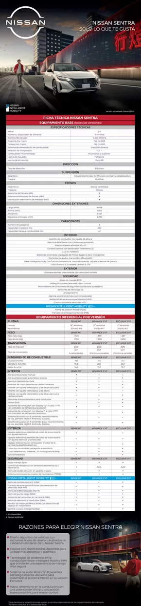 Catálogo Nissan en Concepción | Nissan Sentra | 2025-04-12T00:00:00.000Z - 2026-04-12T00:00:00.000Z