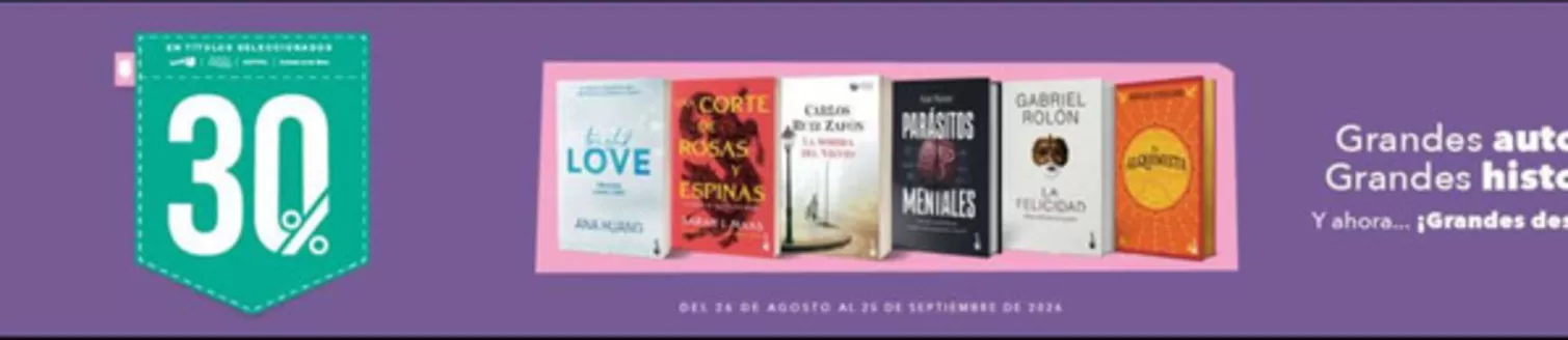 Catálogo Feria Chilena del Libro | 30% dcto! | 2026-09-21T00:00:00.000Z - 2026-09-25T00:00:00.000Z
