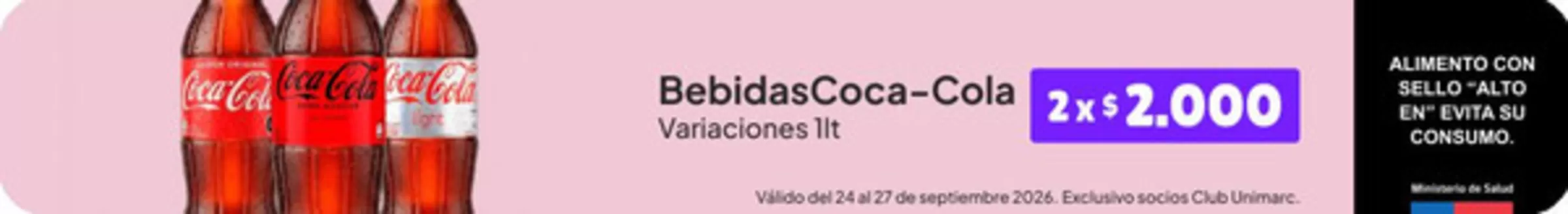Catálogo Unimarc en La Cisterna | Grandes descuentos en productos seleccionados | 2026-09-25T00:00:00.000Z - 2026-10-09T00:00:00.000Z