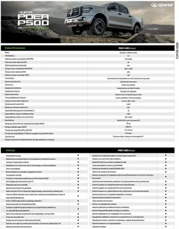 Catálogo Derco | GWM Nueva Poer P500 - Precio y Versiones Derco | 2026-01-01T00:00:00.000Z - 2026-12-31T00:00:00.000Z