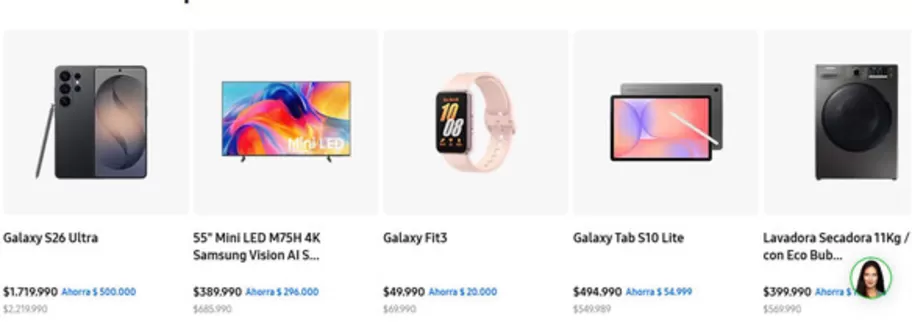 Catálogo Samsung | Ofertas | 2026-10-19T00:00:00.000Z - 2026-11-08T00:00:00.000Z
