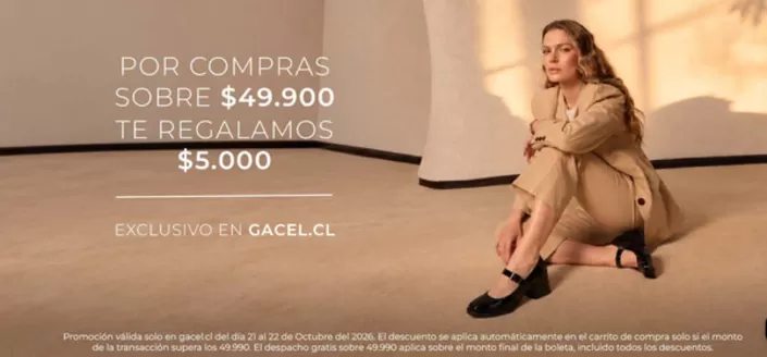 Catálogo Gacel en Las Condes | Ofertas promocional! | 2026-10-21T00:00:00.000Z - 2026-10-22T00:00:00.000Z