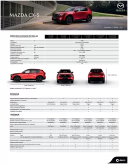 Catálogo Mazda en Puente Alto | Ficha tecnica mazda cx 5 | 2026-10-01T00:00:00.000Z - 2026-10-31T00:00:00.000Z