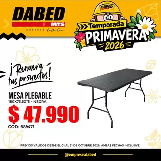 Catálogo Dabed | Nuestras mejores ofertas para ti | 2026-10-01T00:00:00.000Z - 2026-10-31T00:00:00.000Z