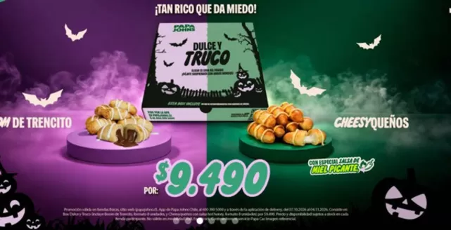 Catálogo Papa John's | En Halloweek Desata Tu Hambre Monstruosa | 2026-10-29T00:00:00.000Z - 2026-10-31T00:00:00.000Z