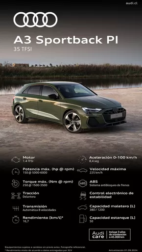 Catálogo Audi en Concepción | Audi A3 Sportback Facelift | 2025-05-14T00:00:00.000Z - 2026-05-14T00:00:00.000Z