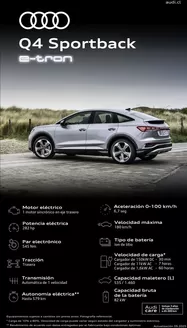 Catálogo Audi en Lo Barnechea | Audi Q4 Sportback e-tron | 2025-06-19T00:00:00.000Z - 2026-06-19T00:00:00.000Z