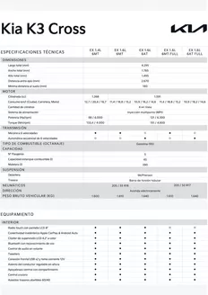 Catálogo Kia | Kia K3 Cross | 2025-07-03T00:00:00.000Z - 2026-07-03T00:00:00.000Z