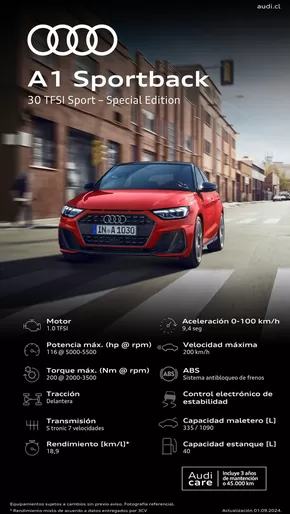 Catálogo Audi en Coquimbo | Audi A1 Sportback. | 2025-07-24T00:00:00.000Z - 2026-07-24T00:00:00.000Z