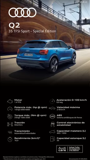 Catálogo Audi en Coquimbo | Audi Q2. | 2025-07-24T00:00:00.000Z - 2026-07-24T00:00:00.000Z