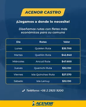 Catálogo Acenor en Coquimbo | Llegamos a donde lo necesite! | 2025-07-29T00:00:00.000Z - 2025-08-12T00:00:00.000Z
